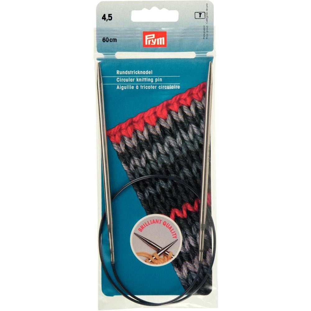 PRYM 4,5 mm 60 cm Parlak Misinalı Şiş - 212152